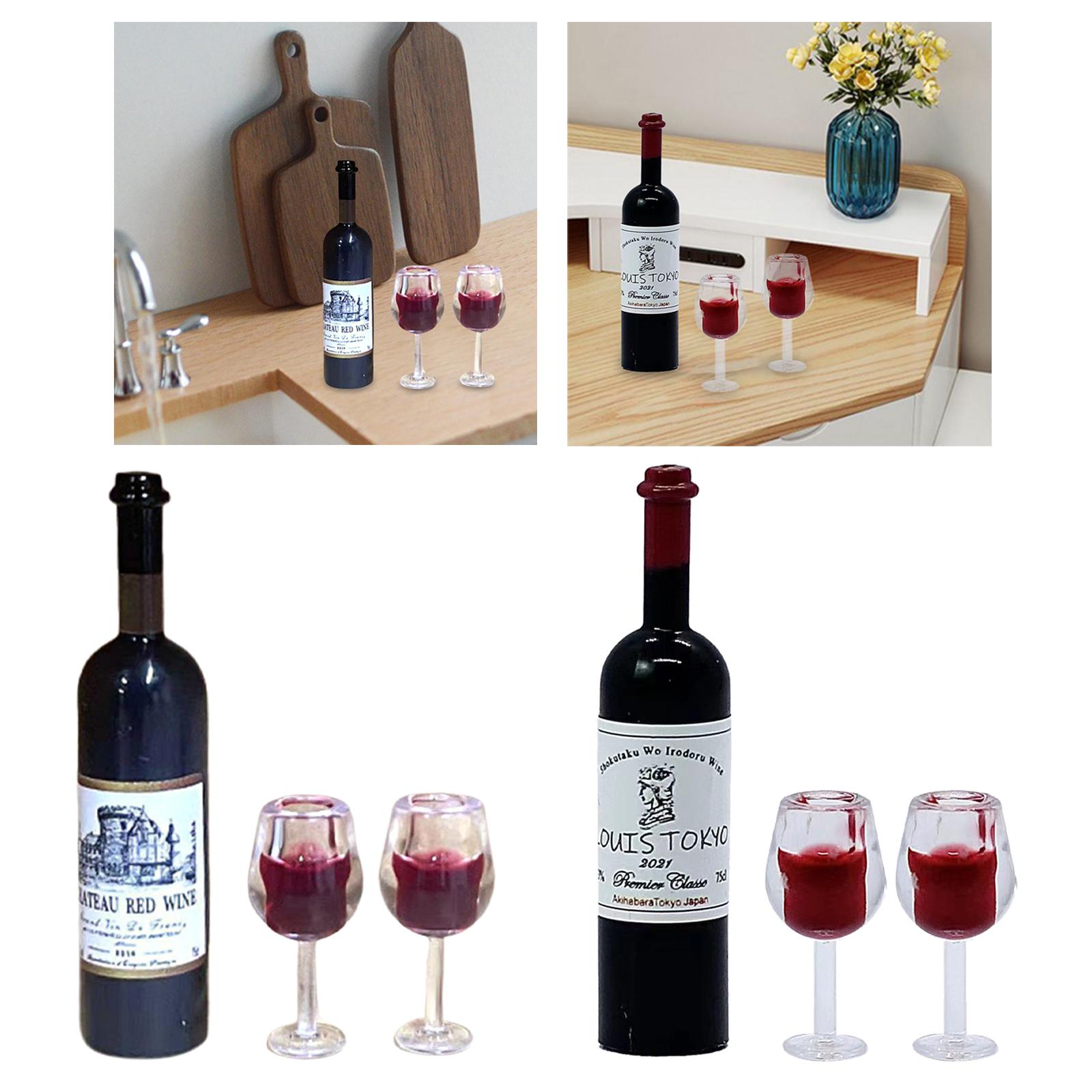 1/12 Scale Dollhouse Wine Bott - Home Bar Supplies recension och pris