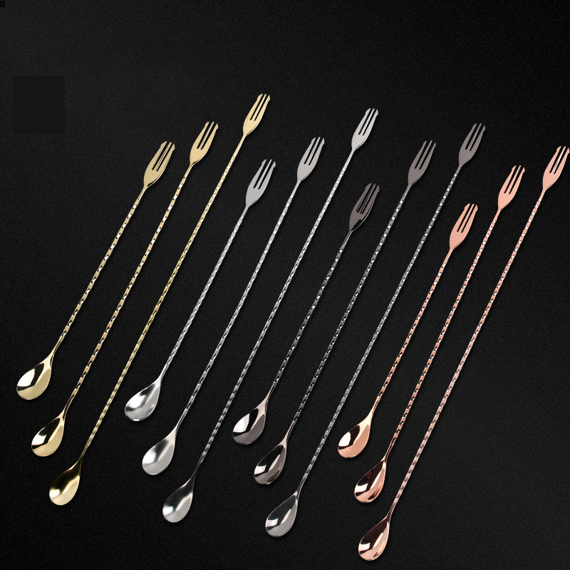 30 40 50cm Bar Spoon With Fork - Bar Spoon Twisted recension och pris