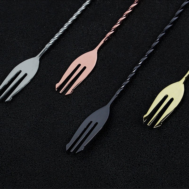 30 40 50cm Bar Spoon With Fork - Bar Spoon Twisted recension och pris