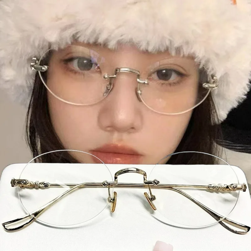1/2Pcs Rimless Oval Glasses fo - Old Fashioned Glass recension och pris