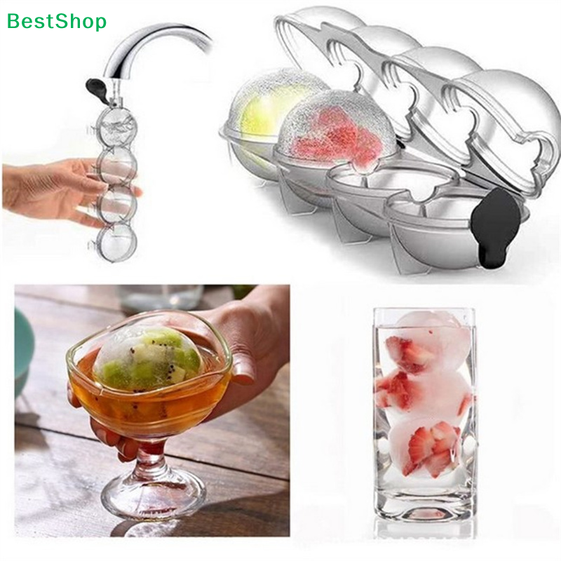 ★4 Cavity Bar Sphere Ice Cube  - Ice Mold Sphere recension och pris