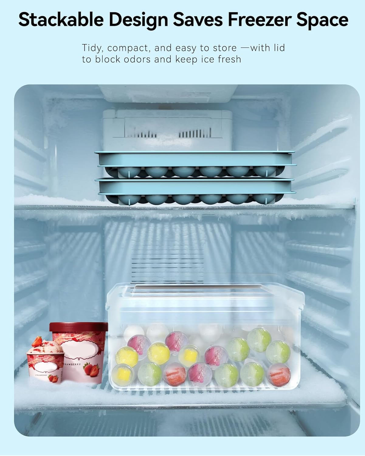 Ice Cube Trays with Lid and Bi - Ice Mold Sphere recension och pris