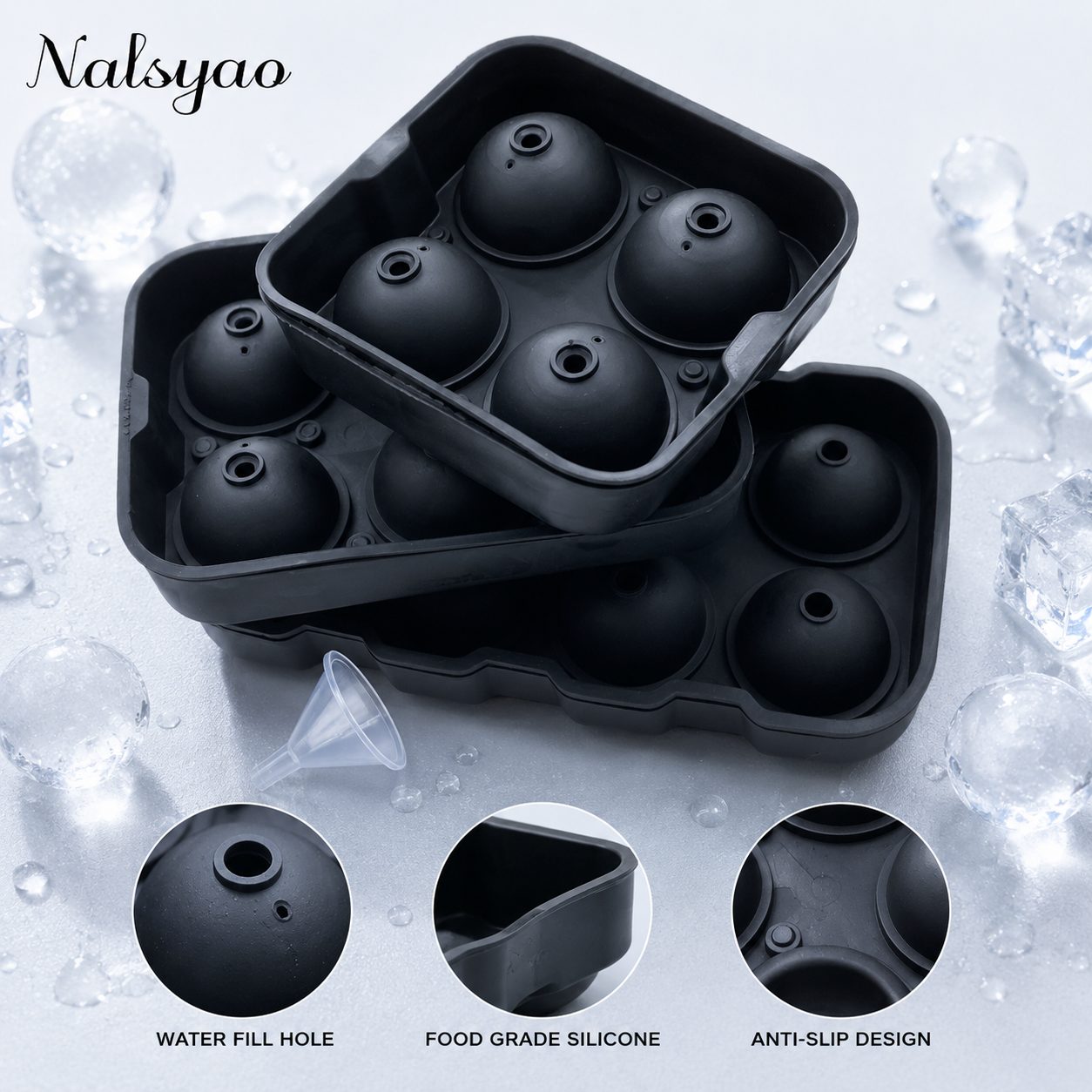 Wholesale Ice Cube Silicone Ic - Ice Mold Sphere recension och pris