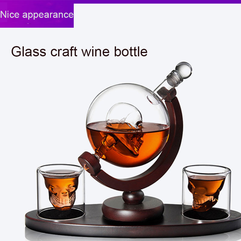 Skull Globe Whiskey Decanter S - Decanter Globe Set recension och pris