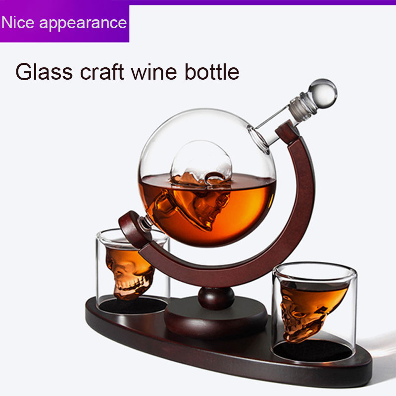 Skull Globe Whiskey Decanter S - Decanter Globe Set recension och pris