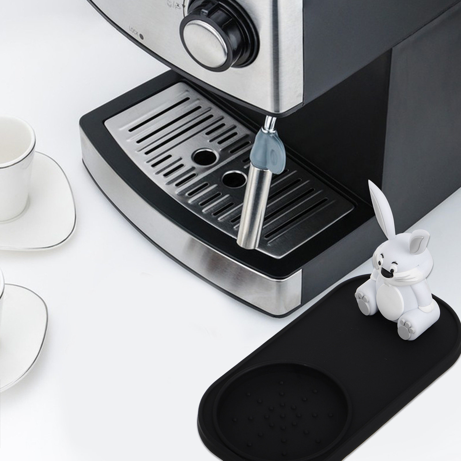 Bunny Pattern Espresso Tamping - Home Bar And Counter recension och pris