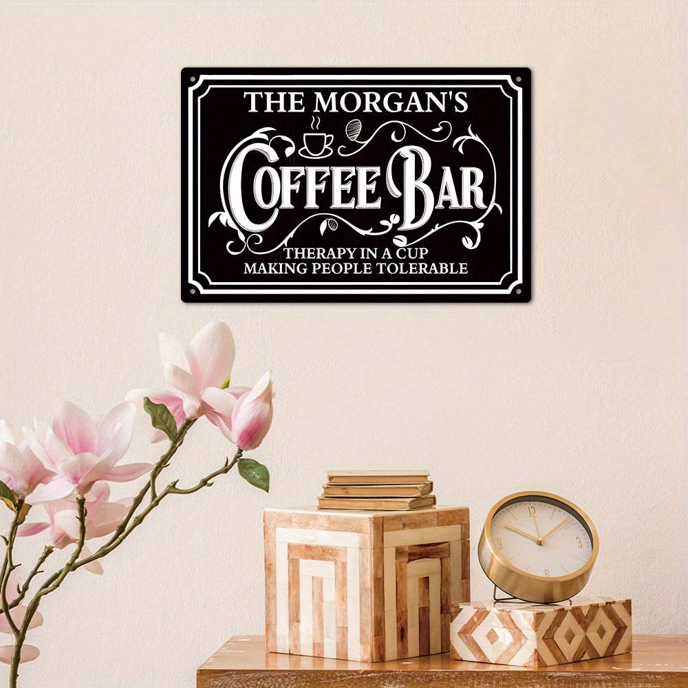 1pc Personalized The Morgan's  - Home Bar And Coffee recension och pris