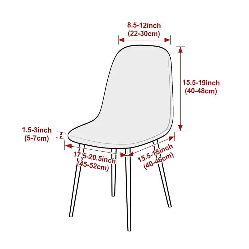 1PC Jacqaurd Shell Chair Cover - Home Bar Lounge recension och pris