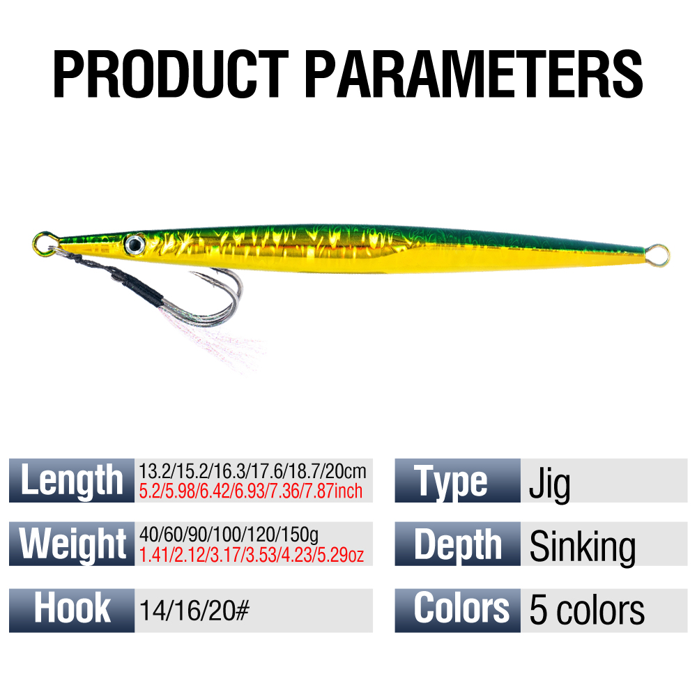 1Pc Fast Sinking Shore Jigging - Jigger Double Sided recension och pris