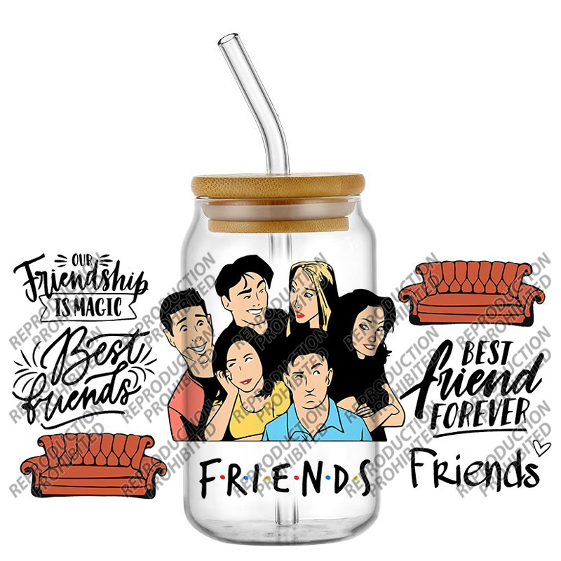 Retro Friend Themed UV DTF 16o - Old Fashioned Glass recension och pris