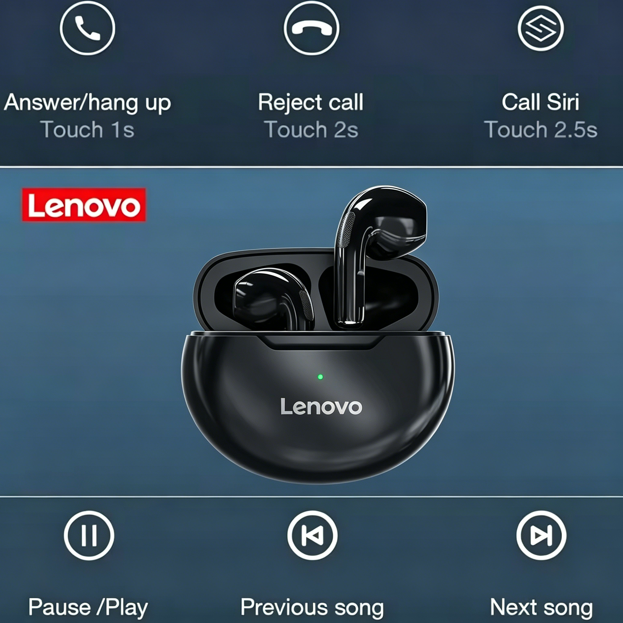 Lenovo HT38 TWS Bluetooth Earp - Home Bar Iphone recension och pris
