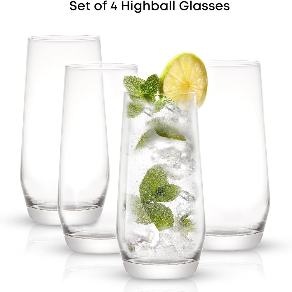 18.5 oz Highball Glasses Set,  - Highball Glass Set recension och pris