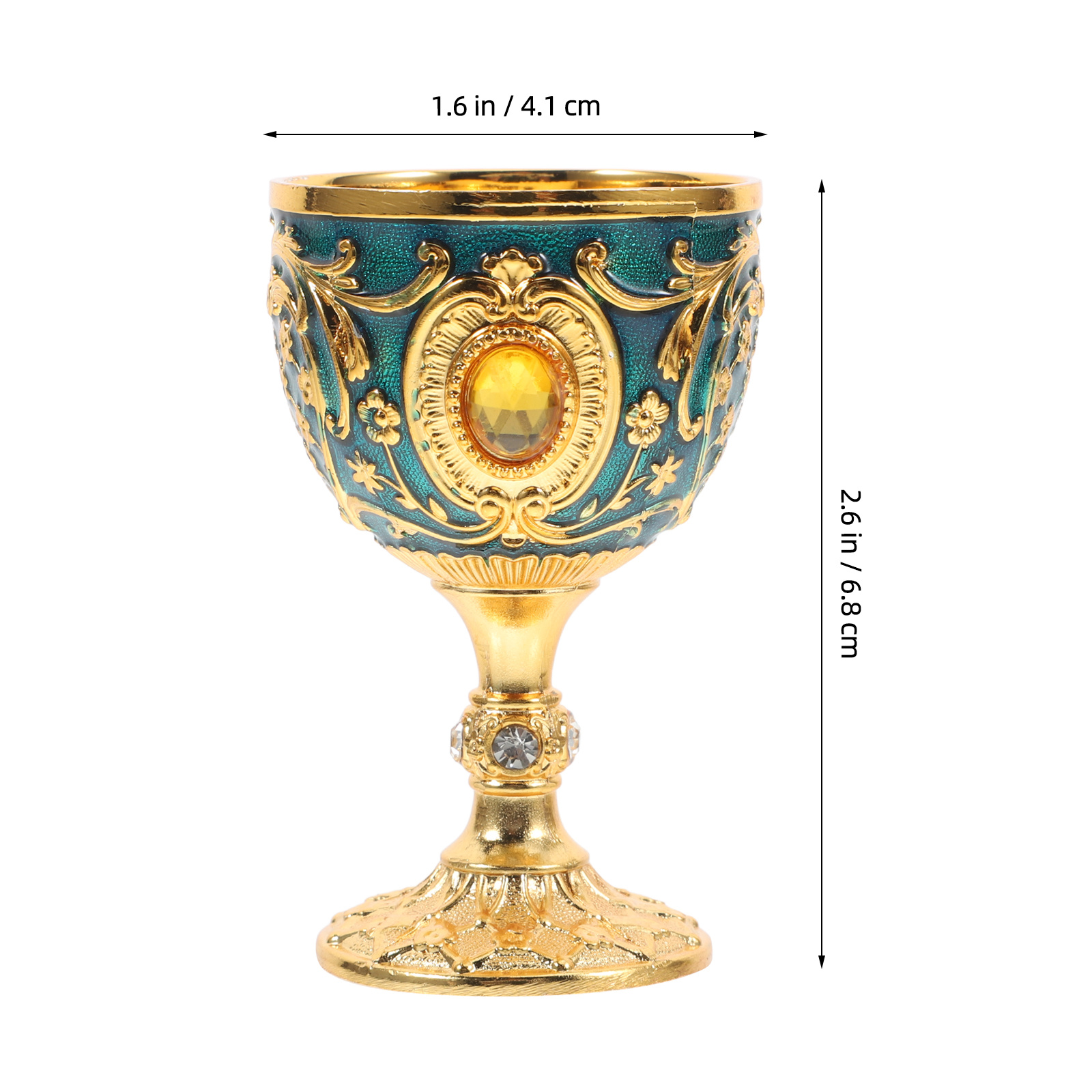 Gold Chalice Cup Retro Vintage - Old Fashioned Glass recension och pris