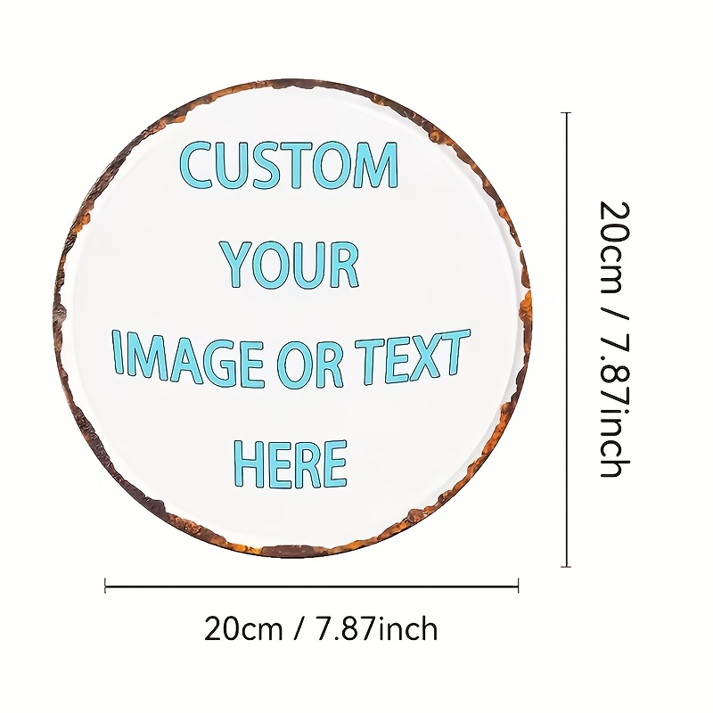 Custom Round Metal Tin Sign, P - Home Bar Signs recension och pris