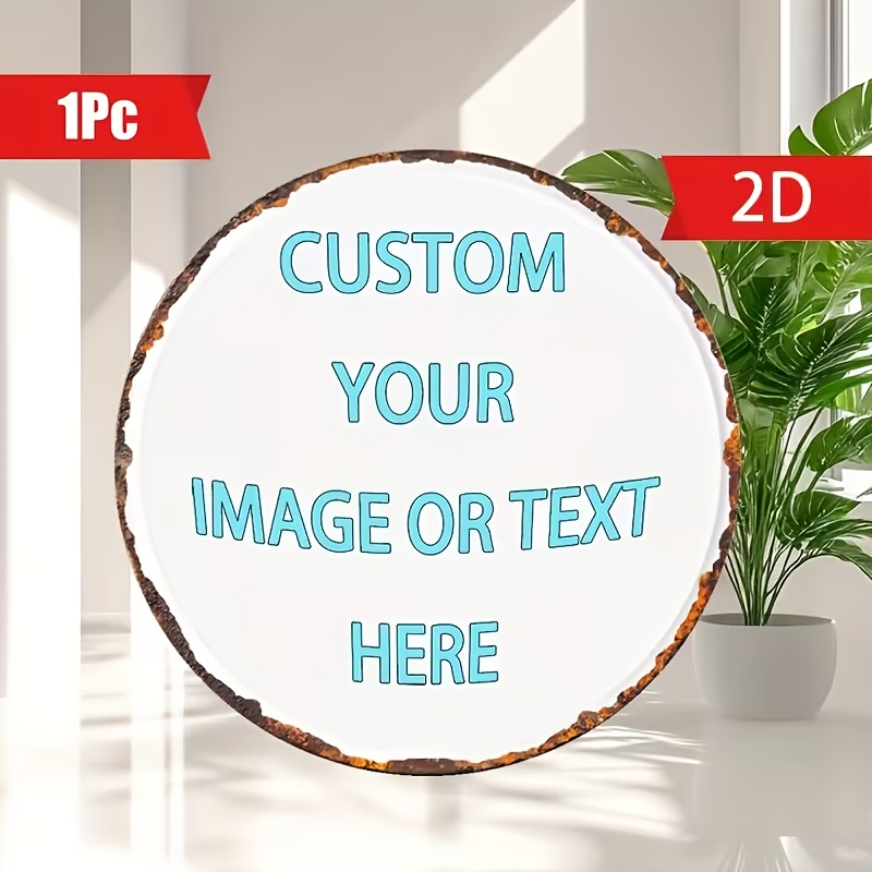 Custom Round Metal Tin Sign, P - Home Bar Signs recension och pris