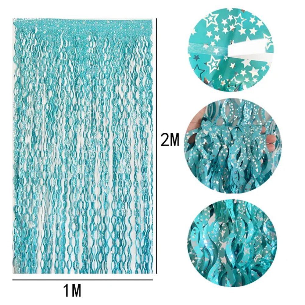 2Packs Teal Blue Pink Foil Cur - Home Bargains recension och pris