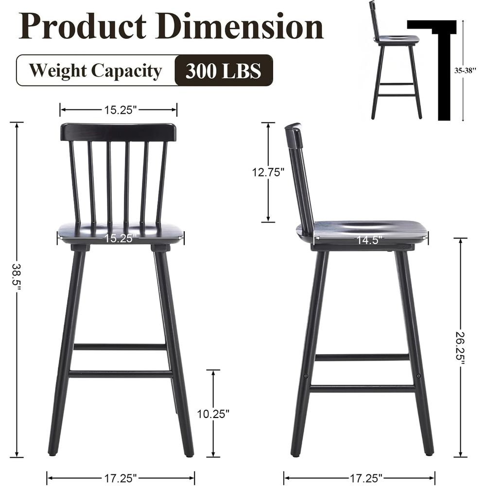 Set of 4, 26 Counter Height Wo - Home Bar And Counter recension och pris